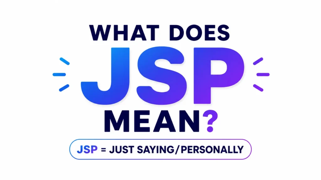 what-does-jsp-mean